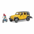 Produktbild: Bruder Freizeit Jeep Wrangler Rubicon Unlimited Mountainbike Modell Spielzeug