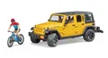 Produktbild: BRUDER®  02543  Jeep Wrangler Rubicon Unlimited mit Mountainbike und , NEU & OVP