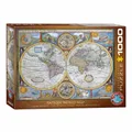Produktbild: Eurographics Puzzle Antique World Map, Weltkarte, 1000 Teile, 68 x 48 cm