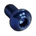 Produktbild: Alu M5x10 flanged Linsenkopf Schraube Aluminium Flaschenhalter alloy bolt Blau