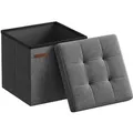 Produktbild: Songmics Sitzhocker Minota mit Stauraum 30 x 30 cm Grau