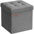 Produktbild: Sitzbox, Dunkelgrau, Textil, 30x30x30 cm, faltbar, Wohnzimmer, Hocker, Sitzwürfel
