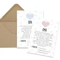 Produktbild: Nastami Postkarte OMA + OPA Definition inkl. Briefumschlag Geschenk (Oma + Opa)