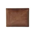 Produktbild: Fossil Brieftasche für Herren Derrick, Leder Bifold braun 11,43 cm L x 1,9 cm B x 8,89 cm H ML3771200