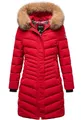 Produktbild: REPUBLIX Damen Gefütterte Dicke Glanz Winter Jacke Mantel Parka mit Kapuze RJ-8015 Rot L