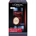 Produktbild: L'Oréal Paris Gesichtspflege Set, Anti-Aging Tagespflege und Nachtpflege mit 3-fach Wirkung, Mit Pro-Retinol, Hyaluron und Vitamin C, Revitalift L...