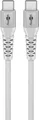 Produktbild: Goobay KAB USB-C (ST-ST) 2m Verbindungskabel Textilmantel White USB Kabel USB 2.0 USB C (70194)
