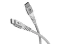 Produktbild: Goobay KAB USB-C (ST-ST) 2m Verbindungskabel Textilmantel White USB cable USB 2.0 USB C