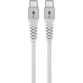 Produktbild: Goobay USB-CTM Supersoftes Textilkabel mit Metallsteckern, 2 m, weiß