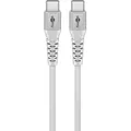 Produktbild: Goobay - Usb-cTM Supersoftes Textilkabel Mit Metallsteckern, 2 M, Weiß, Elegantes Und Extrarobustes Verbindungskabel Für Geräte Mit Usb-cTM-anschluss. Kabellänge 2 M