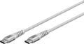 Produktbild: GOOBAY 70194 - Sync- & Ladekabel, USB-C > C, Textil, 2,0 m weiß