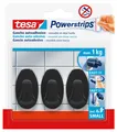 Produktbild: tesa® 58275-00000-20 Powerstrips® Systemhaken - ablösbar, S Oval schwarz Small 1