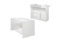Produktbild: roba® Babyzimmer-Komplettset Maren 2-teilig, Kombi-Kinderbett & breite Wickelkommode