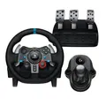 Produktbild: Logitech G G29 SE Driving Force Rennlenkrad und Pedale, Force Feedback, echtes Leder Driving Force Schalthebel – für PS5, PS4 und PC, Mac – Schwarz