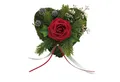 Produktbild: Radami Gartenfigur Grabgesteck Grabschmuck Moosherz Grabherz Trauerherz Grab Herz Gestec