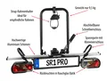 Produktbild: Bullwing SR1 Pro Fahrradträger für 1 Fahrrad oder EBike für die Anhängerkupplung