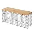 Produktbild: Gartenbank Holz Gabionenbank Parkbank Sitzbank Gartenmöbel Gabione Steinkorb