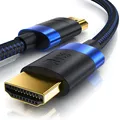 Produktbild: CSL - 8k / 4k HDMI Kabel 2.1/2.0-3m - 8K @ 60Hz / 120Hz - 4K @ 240Hz - 48 Gbi...