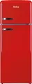 Produktbild: Amica Kühl-Gefrierkombination KGC 15630 R | Retro Kühlschrank mit Gefrierfach | 206l | 144x55x61,5cm | EEK E | rot, E (Spektrum A bis G)
