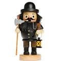 Produktbild: Sikora Räuchermännchen aus Holz Verschiedene Motive Räucherfigur Deko Weihnachtsfigur - RM-B, Farbe/Modell:B03 schwarz - Nachtwächter, Höhe in cm:Höhe ca. 16 cm