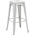 Produktbild: CLP Barhocker, Silber, Metall, 43x76x43 cm, Esszimmer, Barmöbel, Barhocker