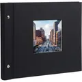 Produktbild: Goldbuch Fotoalbum Bella Vista 26977, Schraubalbum, 30x25cm, 40 schwarze Seiten für 80 Fotos, schwarz