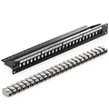 Produktbild: deleyCON 24 Port CAT7 Patchpanel SET Patchfeld Verteilerfeld Modular 1 HE 19