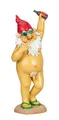 Produktbild: Geschenkestadl Nackter Zwerg Party FKK lustiger Gartenzwerg H 31,5 cm Modell Feierzwerg Figur für Haus und Garten