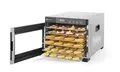 Produktbild: HENDI Dörrautomat, mit 6 Gittern, optimal zum Dörren von Obst, Gemüse und Fleisch, Digitales Bedienfeld, Timer, Temperatur einstellbar von 35°C bis 75°C, 230V/600W, 340x450x(H)311mm, Edelstahl