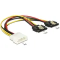 Produktbild: Delock Molex Stecker - 2x SATA Stromadapter (85237)
