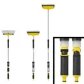 Produktbild: Waschbürste Teleskop 92–150 cm – Reinigungsbürste mit Wischer & Seifenspender – ideal für LKW, Wohnmobil, Auto & Caravan – stabile Teleskopstange für gründliche Fahrzeugwäsche