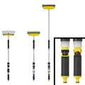 Produktbild: Teleskop-Waschbürste 92–150 cm – Bürste mit Wischer & Seifenspender für Auto & L