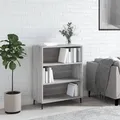 Produktbild: vidaXL Regalschrank Grau Sonoma 69,5x32,5x90 cm Holzwerkstoff