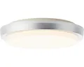 Produktbild: LED Außendeckenleuchte 12W 1600 lm 3000 K Ø 28 cm Devora silber/weiß