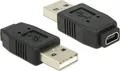 Produktbild: DeLOCK Gender Changer Adapter USB (M) zu Mini USB Typ B (W)