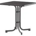 Produktbild: Sieger Klapptisch Quadratisch Eisengrau 70 cm x 70 cm
