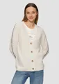 Produktbild: s.Oliver Cardigan Strickjacke Strickjacke aus Wollmix mit Kontrast-Details