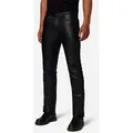 Produktbild: RICANO Lederhose S/L Jeans 01 (geschnürt) Hochwertiges Büffelleder schwarz 31