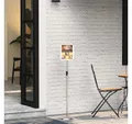 Produktbild: vidaXL Geräteständer, Messestände Silber 25 x 25 x 125 cm Aluminium