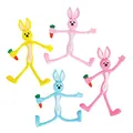 Produktbild: Baker Ross FX474 Biegbare Hasen - 4er-Pack, Ostertütenfüller und Spielzeug für Kinder