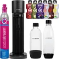 Produktbild: Sodastream Wassersprudler GAIA Schwarz Set mit 2 Flaschen Kartusche Bolero