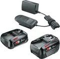 Produktbild: Bosch Home & Garden Akku Starter-Set, 2 Akkus 2Ah + 4Ah, 18 V, inkl. Ladegerät