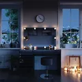 Produktbild: Vicco Schminktisch Sherry, 120 cm mit LED Beleuchtung und Hocker, Schwarz