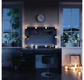 Produktbild: Vicco Schminktisch Sherry, Schwarz, 120 cm mit LED Beleuchtung und Hocker