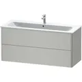 Produktbild: Duravit XSquare Waschtisch-Unterschrank XS417400707 121x56x47,8cm, 2 Schubkästen, Betongrau matt