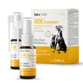 Produktbild: Lab-v ADE Complex Spray für Hunde und Katzen – Ergänzungsfuttermittel mit Vitamin A, D3 und E – einfache Dosierung 2x10ml
