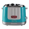 Produktbild: Ariete 206 Hot Dog Maker Party Time, Hot Dog Maker, 650 W, 5 Garstufen, 4 Garräume, automatischer Auswurf, hellblau, Rot