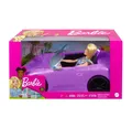 Produktbild: Barbie Cabrio Auto Lila Spielzeugauto für Puppen Set mit Barbie Puppe