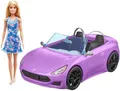 Produktbild: Barbie Auto Lila Mattel blonde Puppe ab 3 Jahre HBY29