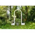 Produktbild: KHW Rosenbogen mit Pflanzkasten Weiß